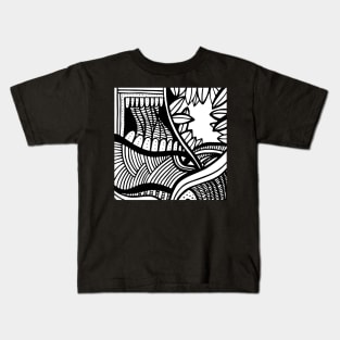 abstract ink design Kids T-Shirt